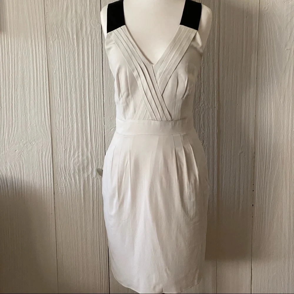 Banana Republic Monogram Collection Form Fitting Silk Dress Size 4 - Picture 3 of 14